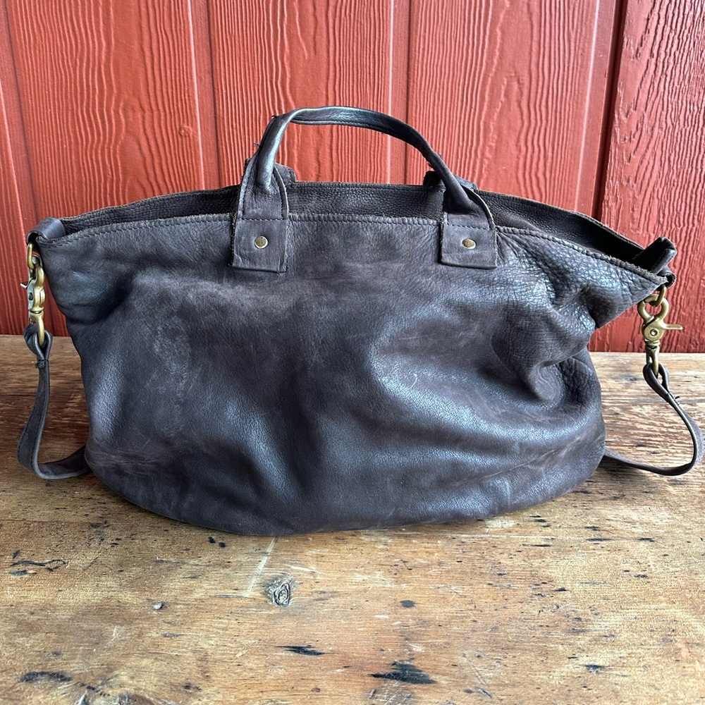 Browne Suede Clare V Messenger Bag